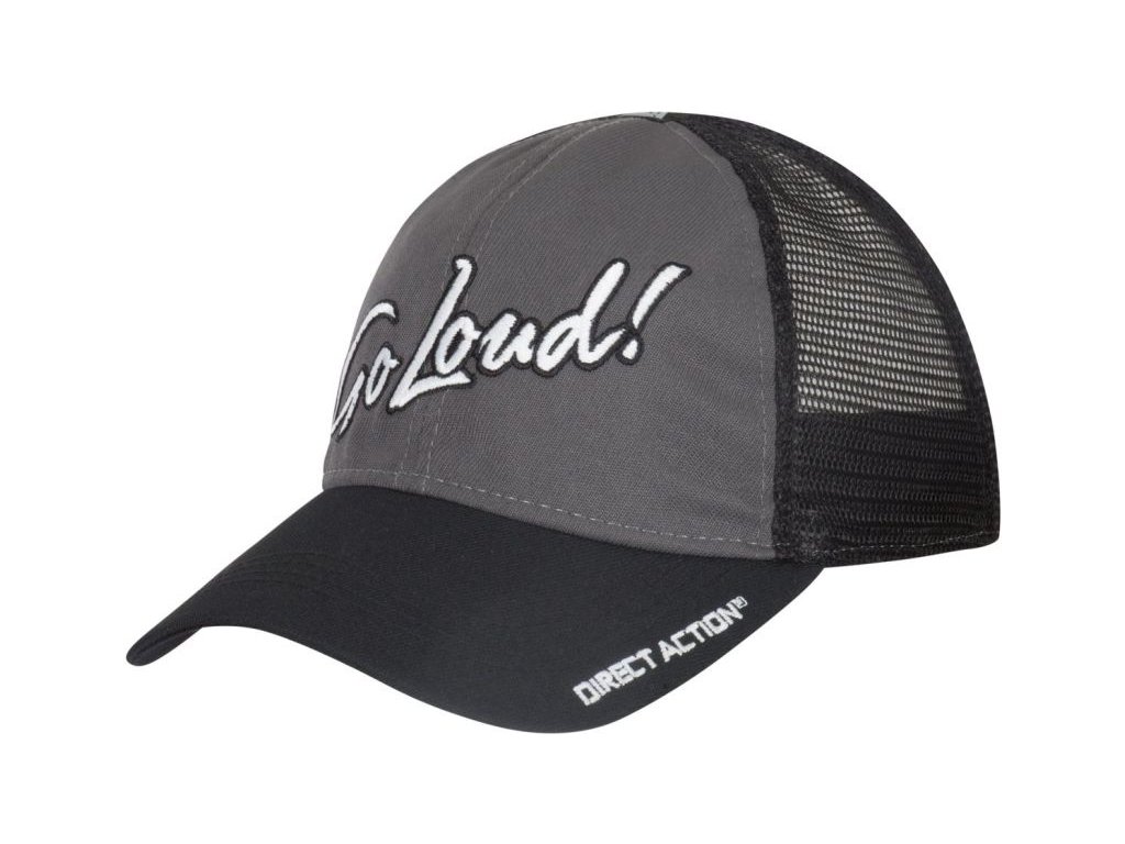 DIRECT ACTION Baseball šiltovka Wall Tag Feed Cap - charcoal / black (CP-GLWT-PES-CHB)