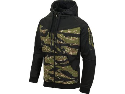 HELIKON Mikina s kapucňou Rogue - black / tiger stripe (BL-RHF-PO-0162A)