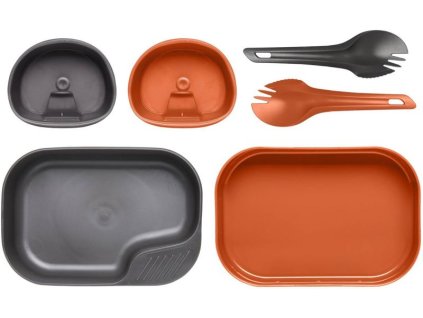 WILDO Kempingový stravovací set DUO Light - orange / dark grey A (SE-CDL-PP-2419A)
