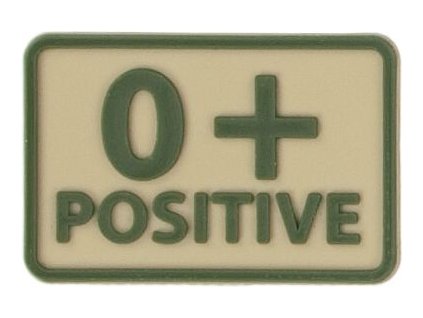 HELIKON 3D PVC Nášivka/Patch 0 POS (set 2ks) - khaki (OD-BLP-RB-13 0/Rh+)