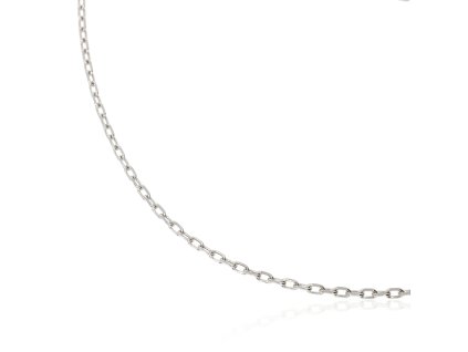 Retiazka jemný anker z bieleho zlata