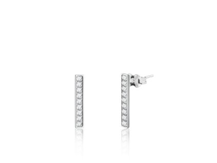 Náušnice z bieleho zlata tyčinky