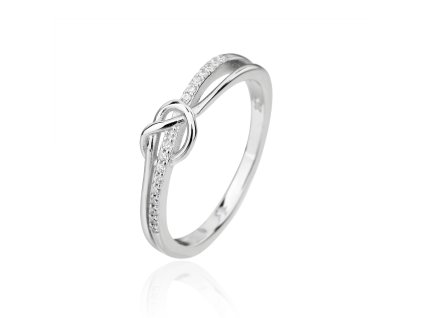 Strieborný prsteň uzlík