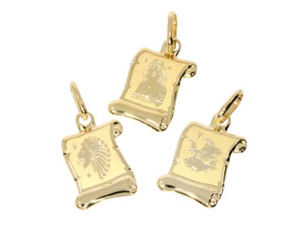 Zlatý prívesok znamení zverokruhu