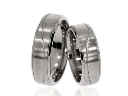 Titánové snubné prsteneTI-49/DIA
