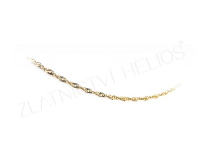 Zlatý točený náramok