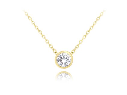 8129 1 8129 stribrny pozlaceny nahrdelnik