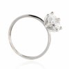 Zásnubný prsteň biele zlato so zirkónom