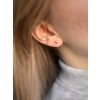 Rose gold náušnice srdiečka