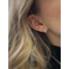 Náušnice z bílého zlata na šroubek