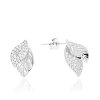 Strieborné náušnice lístočky