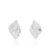 Strieborné náušnice lístočky
