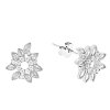 Lístočkové strieborné náušnice