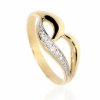 Zlatý prsteň so zirkónmi 43