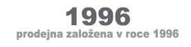 Prodejna založena 1996