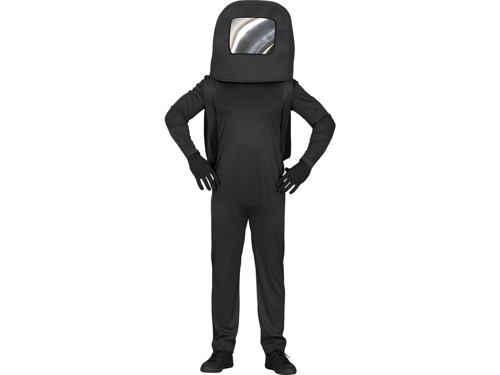 Детски костюм - Among Us черен