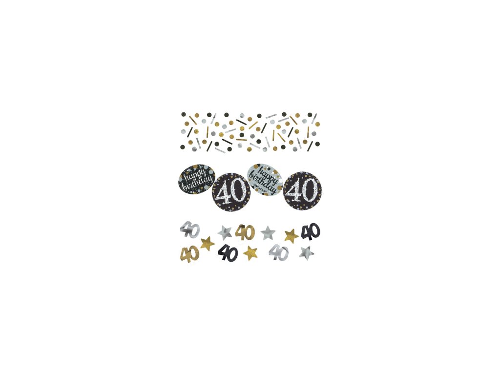 Блестящи златни конфети 40