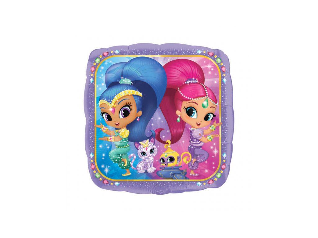 Фолиев балон - Shimmer & Shine квадрат 43 см