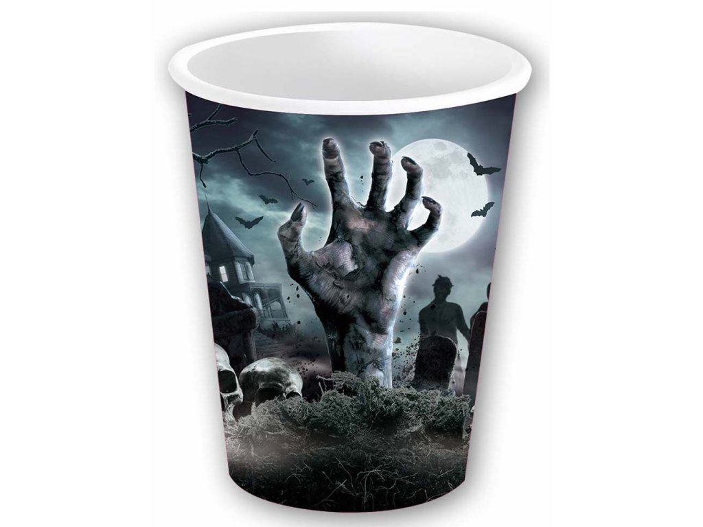 Чаши - Хелоуин гробище, 240 мл, 6 бр