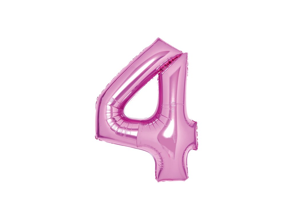 Фолиев балон число 4 светлорозов 66 см