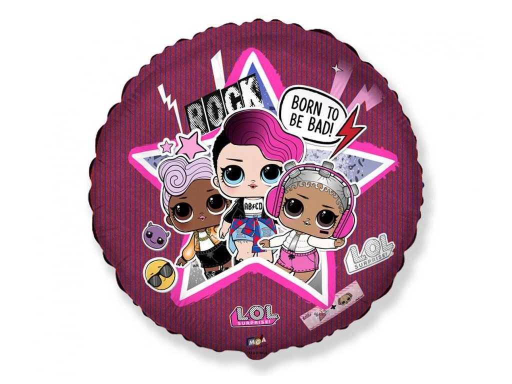 Балон от фолио - LOL, Born to be Bad, 48 см