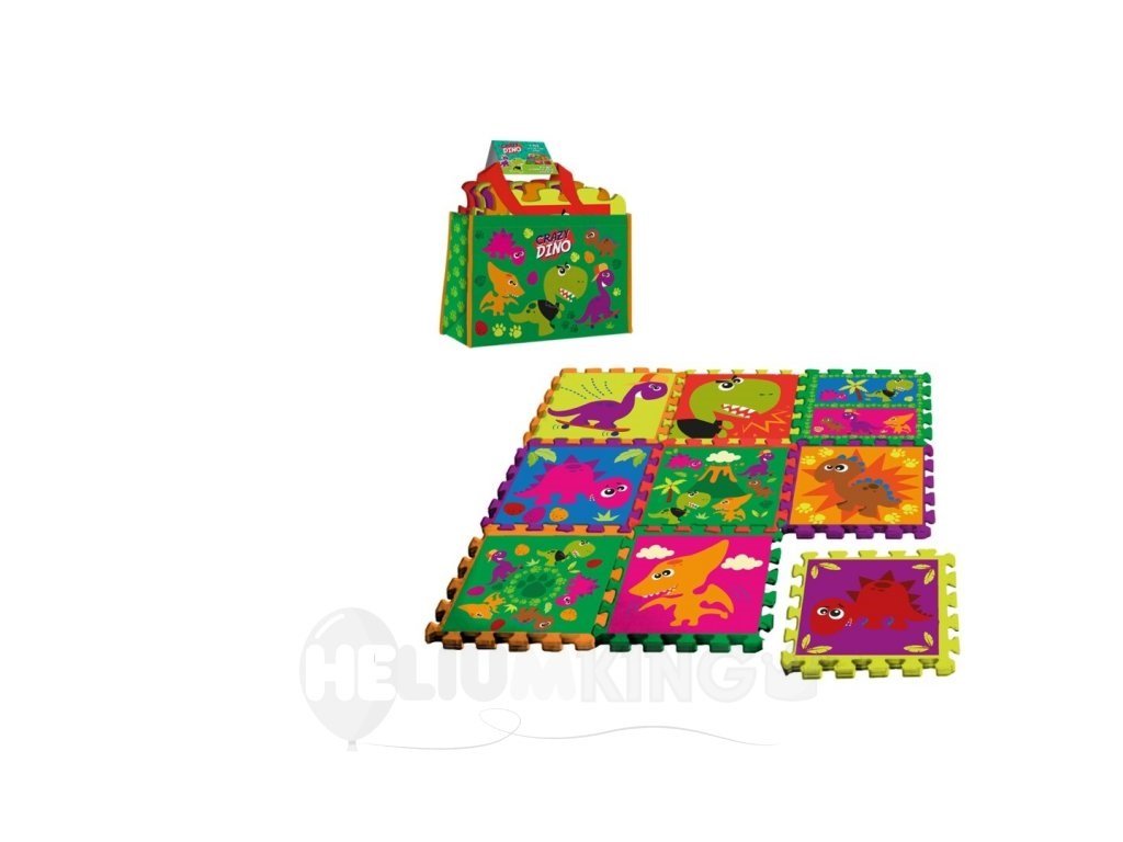 Постелка от пяна за деца Веселите динозаври