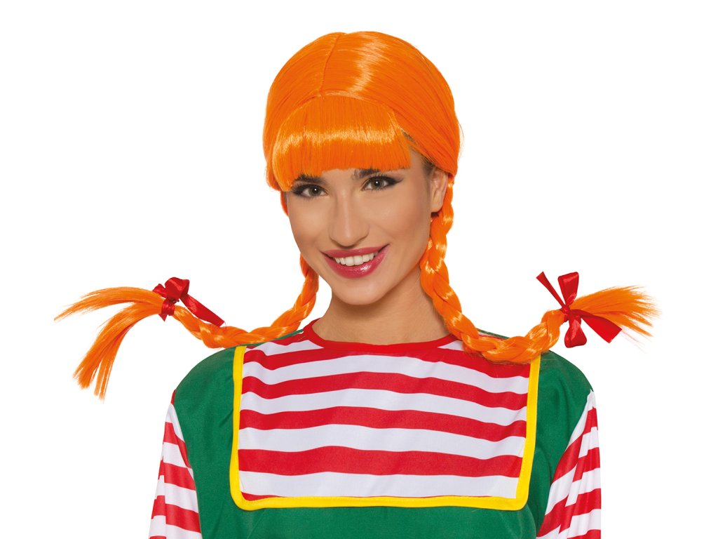 Перука - Пипи дългото чорапче (оранжева)