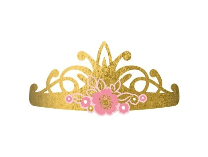 Zlaté korunky - Princess/Labuť 8 ks