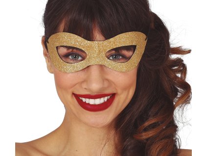 Škraboška - zlatá