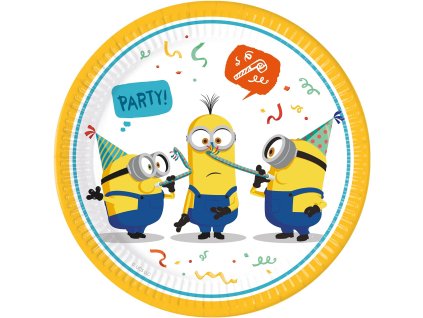 Kvalitné kompostovateľné taniere - Mimoni 8 ks