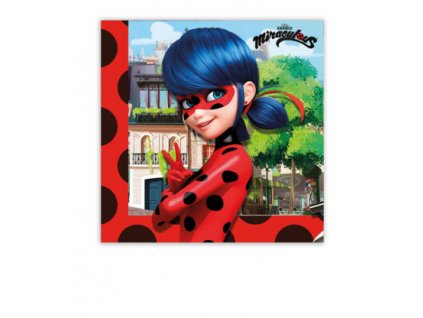 63588 servitky miraculous ladybug 33 x 33 cm 20 ks