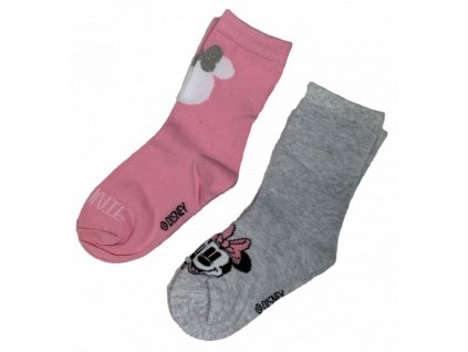Sada 2 párov detských ponožiek - Minnie Mouse (Размерът на чорапите 23-26)