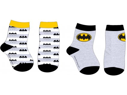 Sada 2 párov detských ponožiek - Batman mix (Размерът на чорапите 68-74)