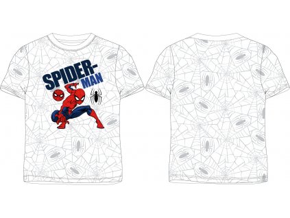 Chlapčenské tričko - Spiderman biele (Размер - деца 104)
