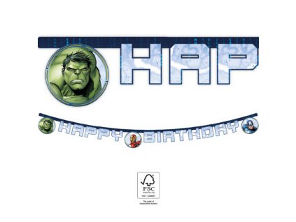 71452 banner happy birthday marvel avengers 2 m