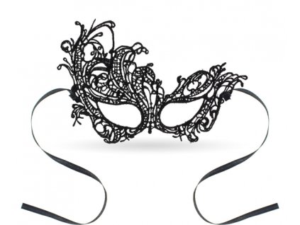 Benátska škraboška - čierna