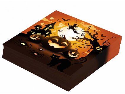 72696 servitky halloween tekvice 33 x 33 cm 12 ks