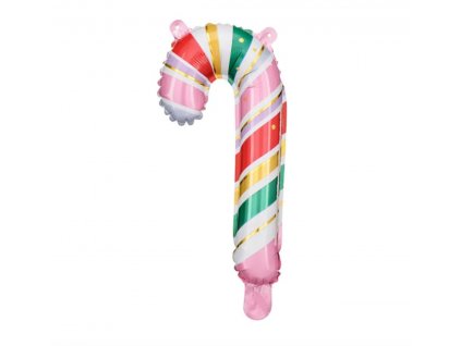 pd foil balloon candy cane 185x35 cm mix