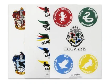 Sada nálepiek Harry Potter - Fakulty