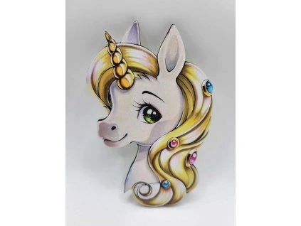 Magnetka na tortu - Jednorožec