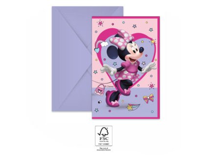 75927 pozvanky disney minnie mouse 6 ks