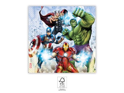 Servítky Marvel - Avengers 33 x 33 cm 20 ks