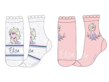 Sada 2 párov detských ponožiek - Frozen (Размерът на чорапите 23-26)