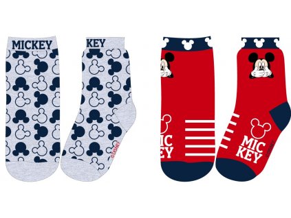 Sada 2 párov detských ponožiek - Mickey Mouse (Размерът на чорапите 23-26)