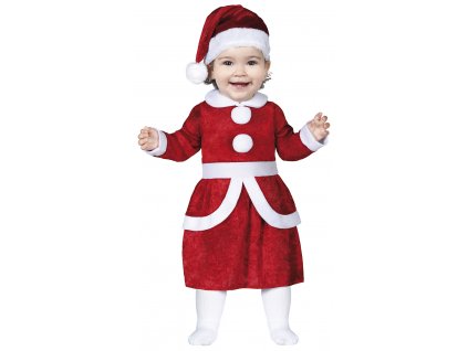 Detský kostým pre najmenších - Mama Santa Claus baby (Размер за най-малките 12 - 18 месеца)