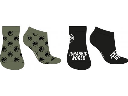 Sada 2 párov detských ponožiek - Jurassic World (Размерът на чорапите 27-30)