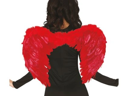 Anjelské krídla - červené 50 cm