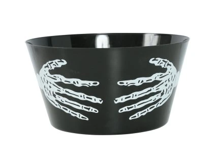 Miska - Kostra, čierna 30 22 cm