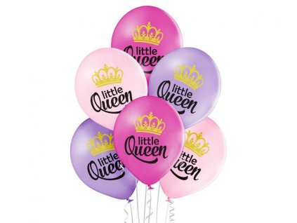 Комплект латексови балони Little Queen, 6 бр