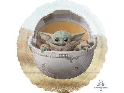 Балон от фолио - Мандалорианец, кръг 43 см